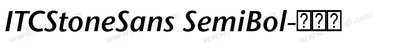 ITCStoneSans SemiBol字体转换